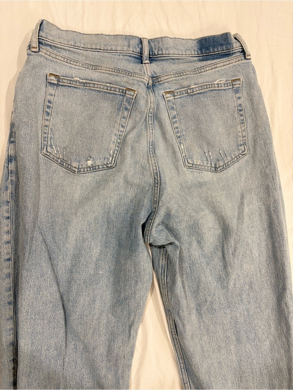Abercrombie Curve Love The Dad High Rise Crossover Jeans Size 32/14s - Picture 3 of 6